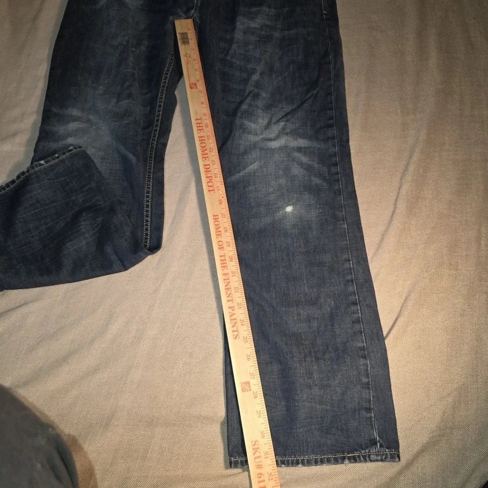 Buffalo David Bitton Evan-X Jeans Men's 40x32 Blue Denim Slim Straight Stretch